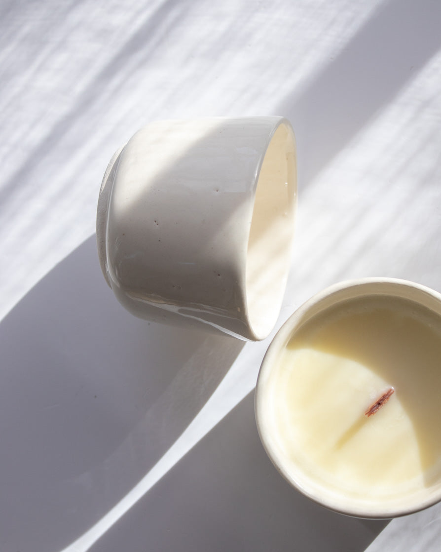Cinnamon, Lemon & Sweet Orange Soy Wax Ceramic Candle (150g)