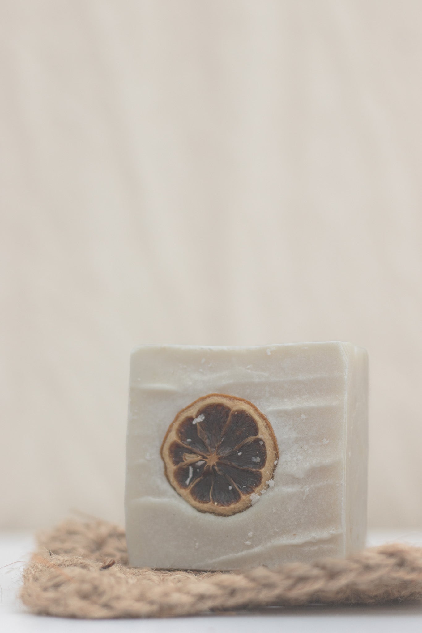 Sweet Orange Natural Dishwashing & Laundry Soap Bar with Jute Scrubber (200g)