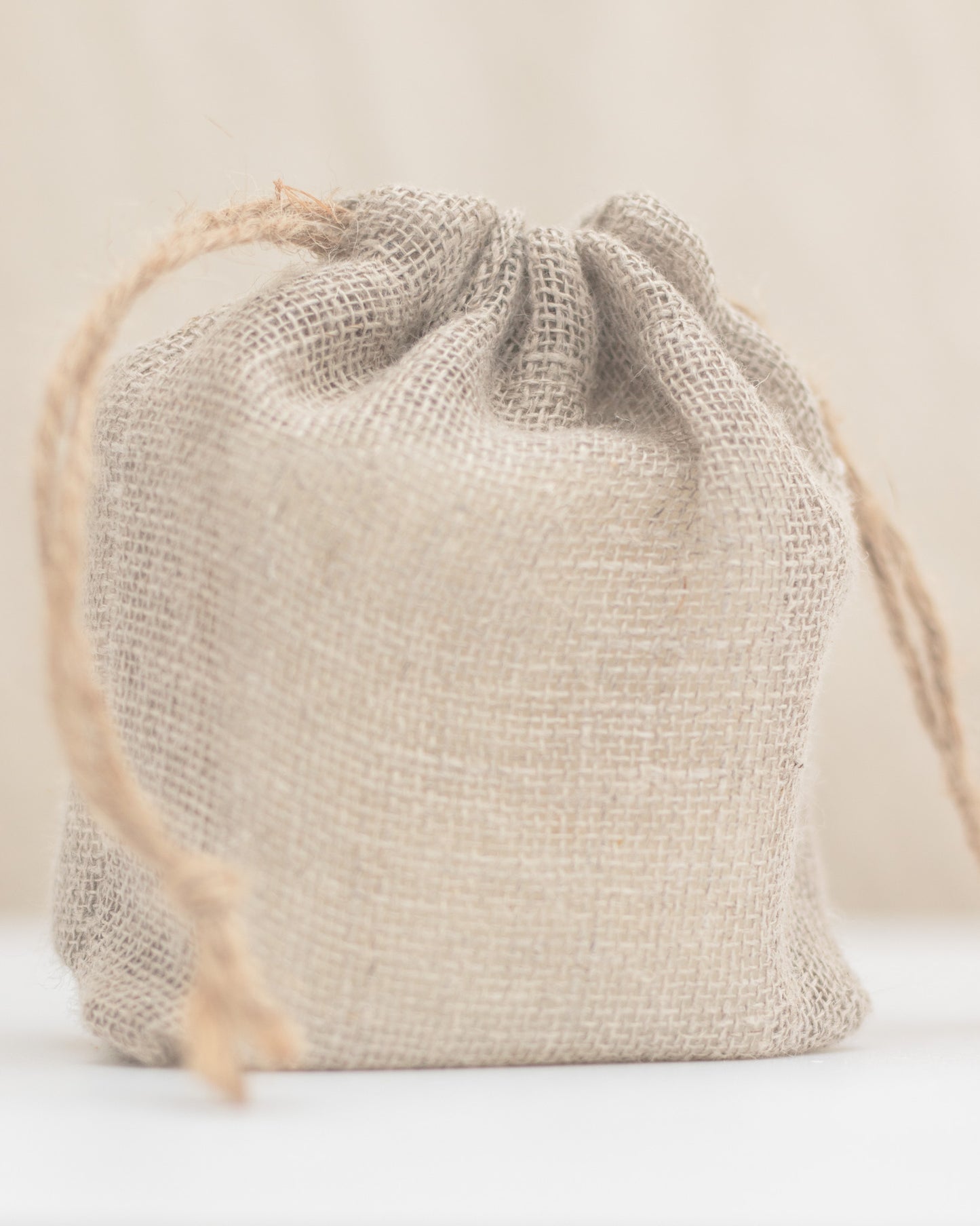 Tallow Soap Off-cut Slivers in Linen Drawstring Bag (250g)