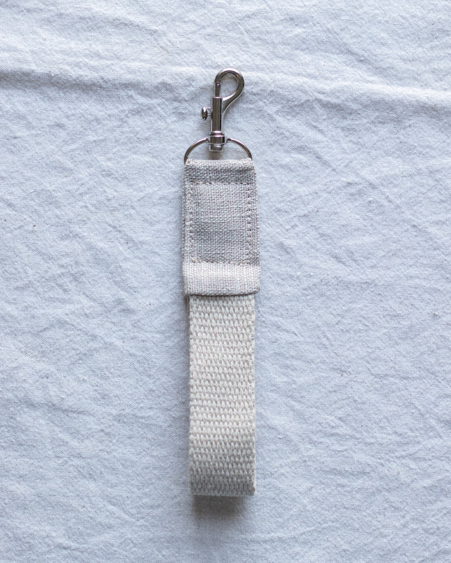 Hemp & Linen Keychain | Beige