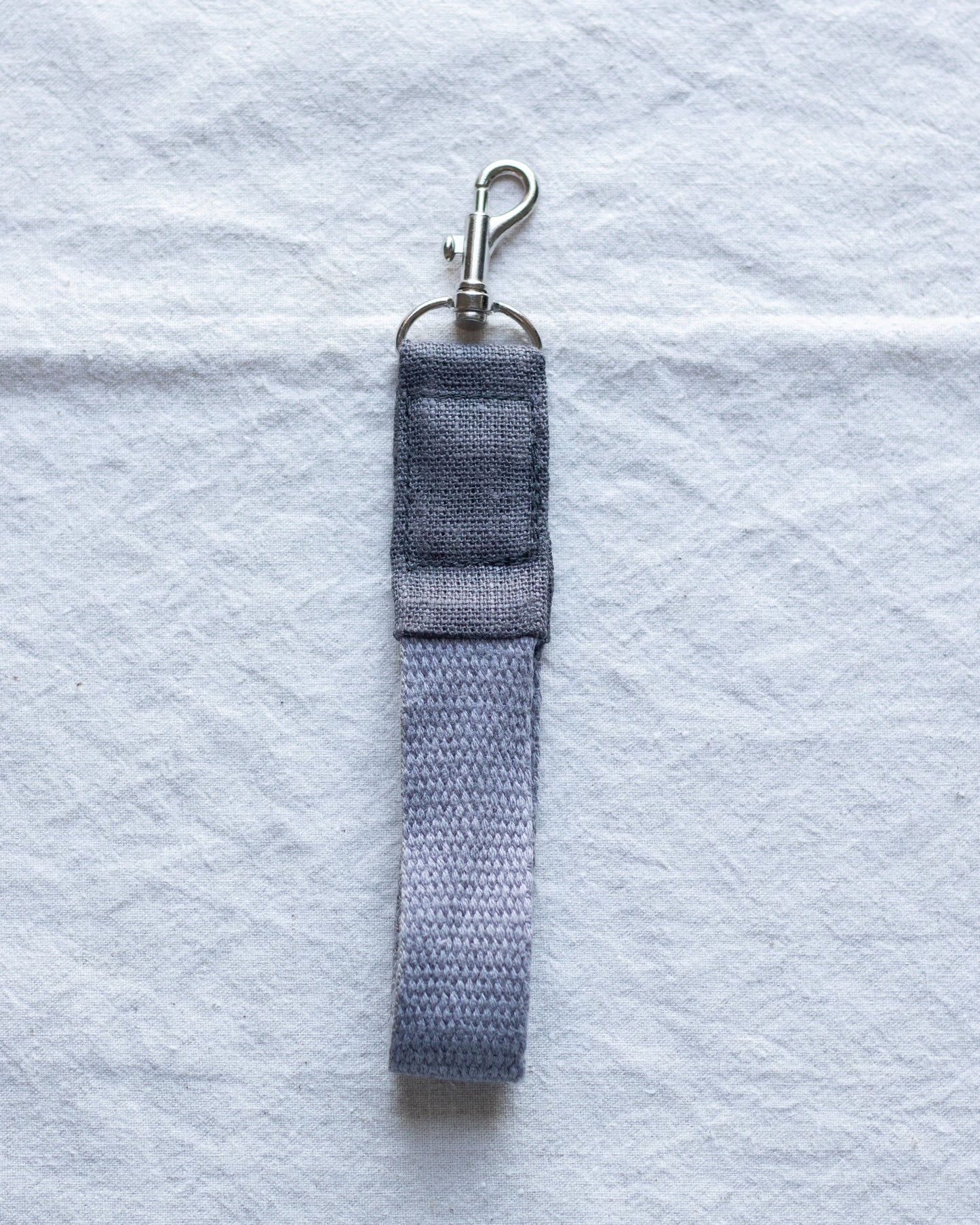 Hemp & Linen Keychain | Grey