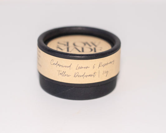 Tallow Deodorant (Cedarwood, Lemon & Rosemary) 30g